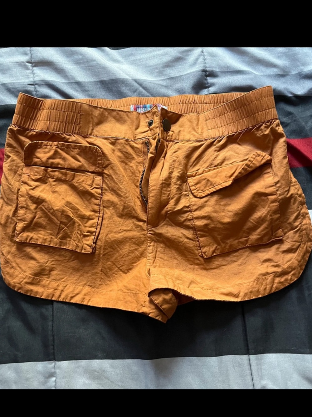 Urban Outfitters Orange Cargo Shorts